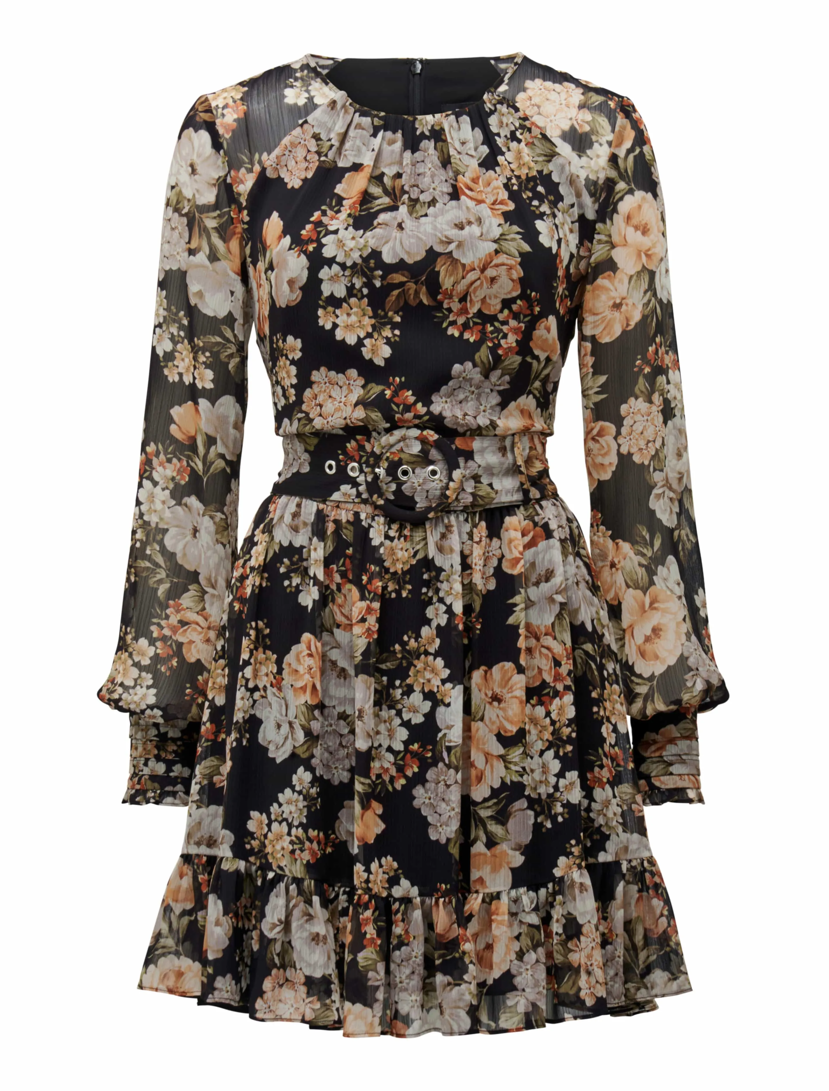 Abigail Belted Skater Dress