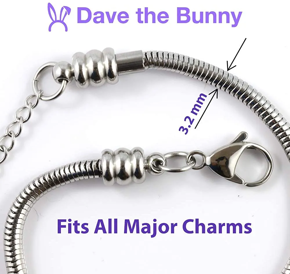 Ballerina Slipper Bracelet | Shoes Snake Chain Charm Bracelet