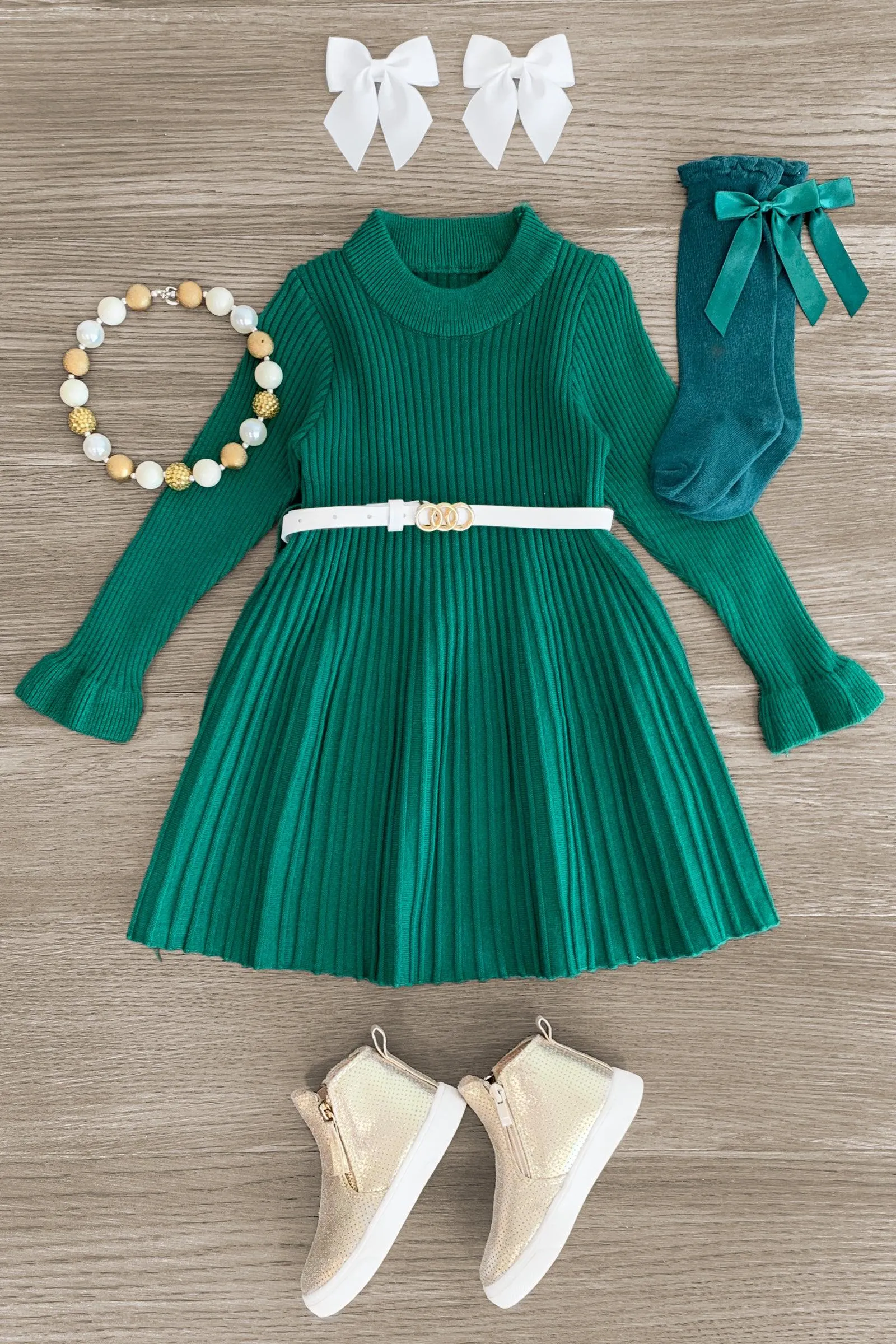 Bell Sleeve Sweater Dress