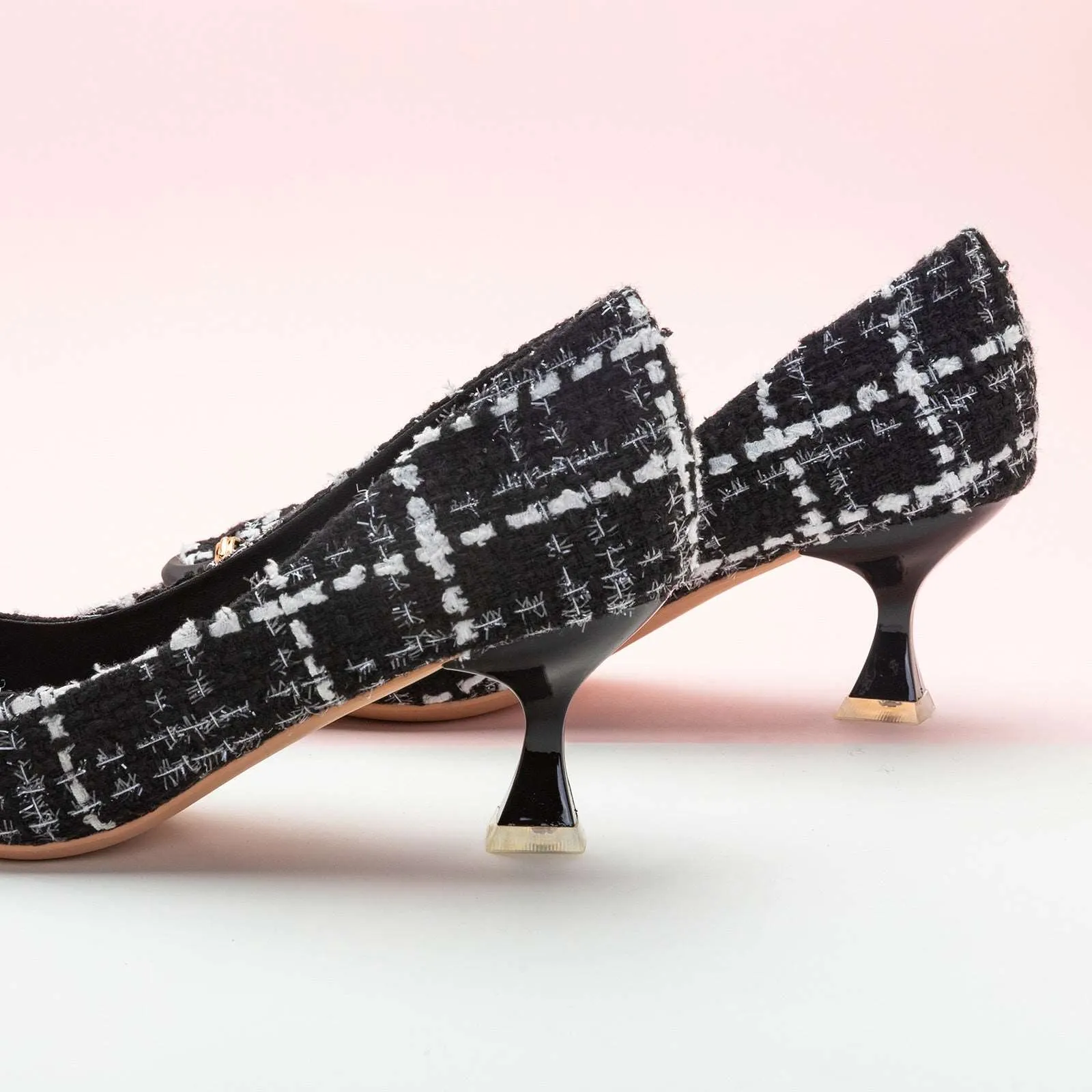 C Buckle Tweed Pumps (Olivia)