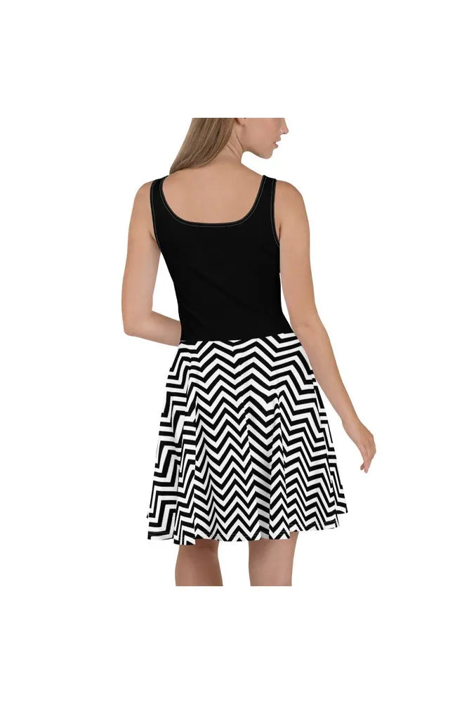 Chevron Up Skater Dress