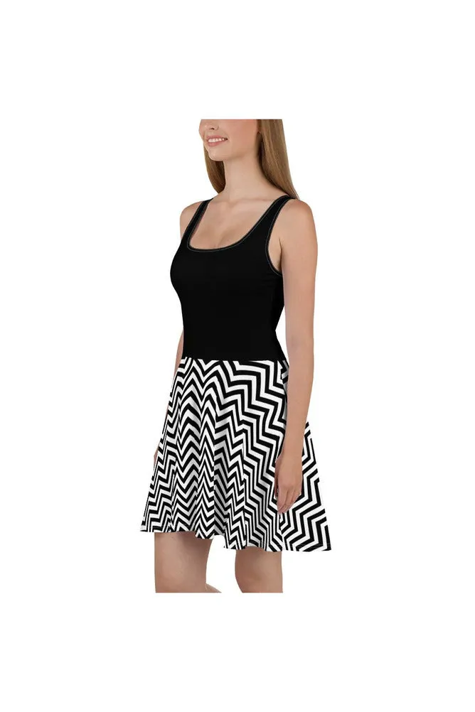 Chevron Up Skater Dress
