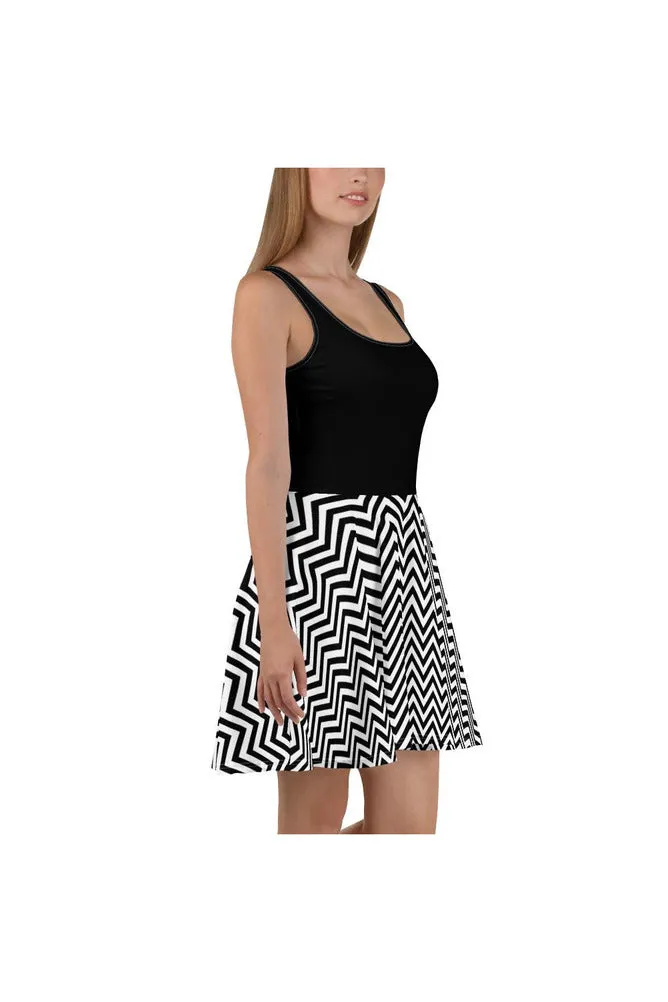 Chevron Up Skater Dress