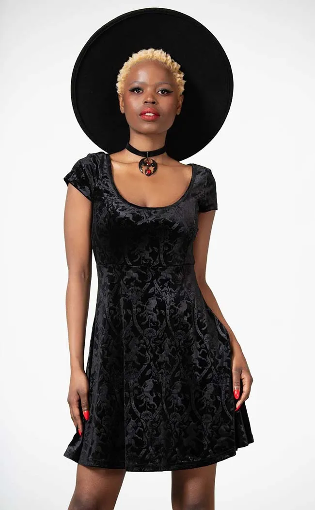 Devilry Skater Dress | Black