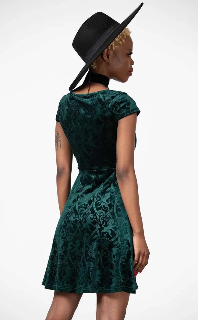 Devilry Skater Dress | Emerald