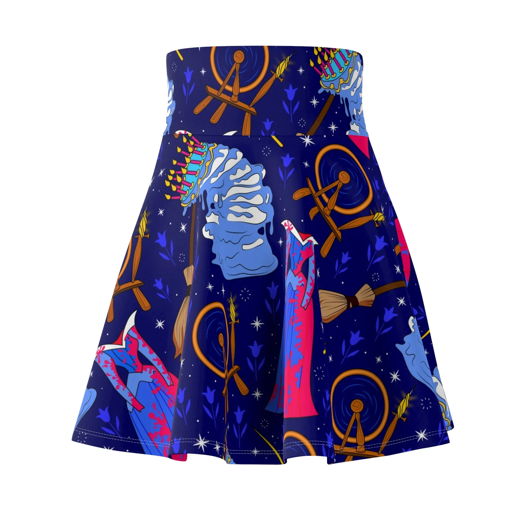 Disney Sleeping Beauty Make It Blue Make It Pink Women's Skater Skirt