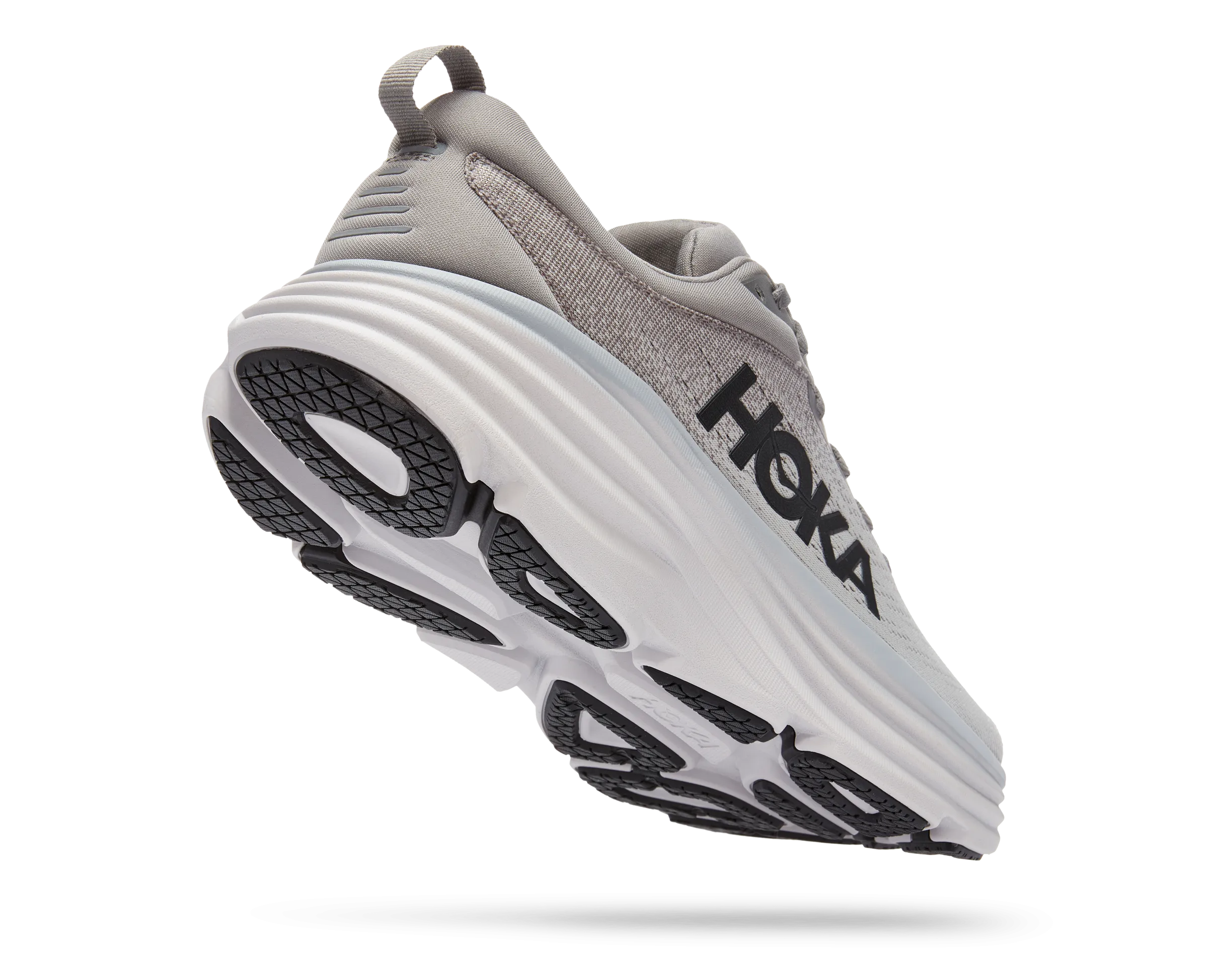 Men's HOKA Bondi 8 Wide Running Shoe in Sharkskin / Harbor Mist