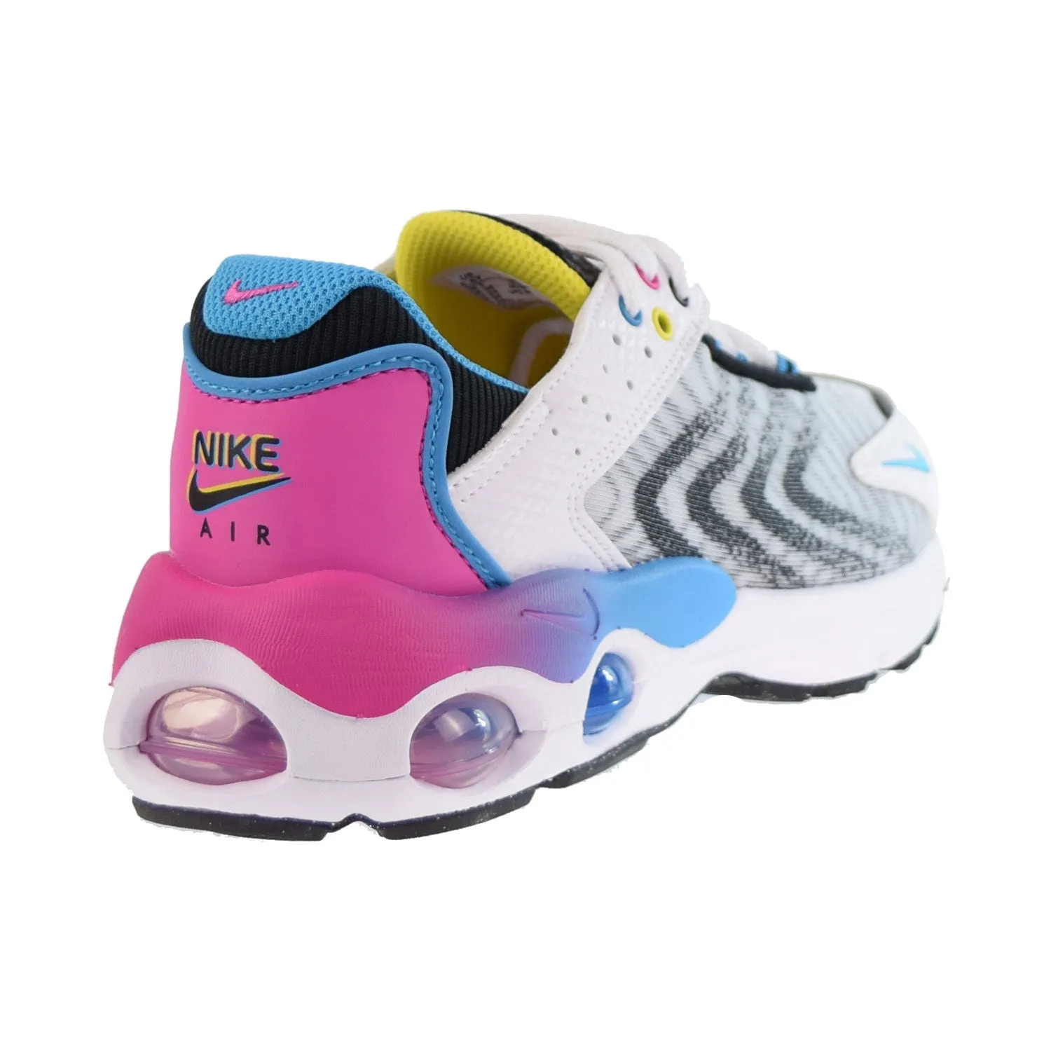 Nike Air Max TW SE (GS) Big Kids' Shoes White-Black-Opti Yellow