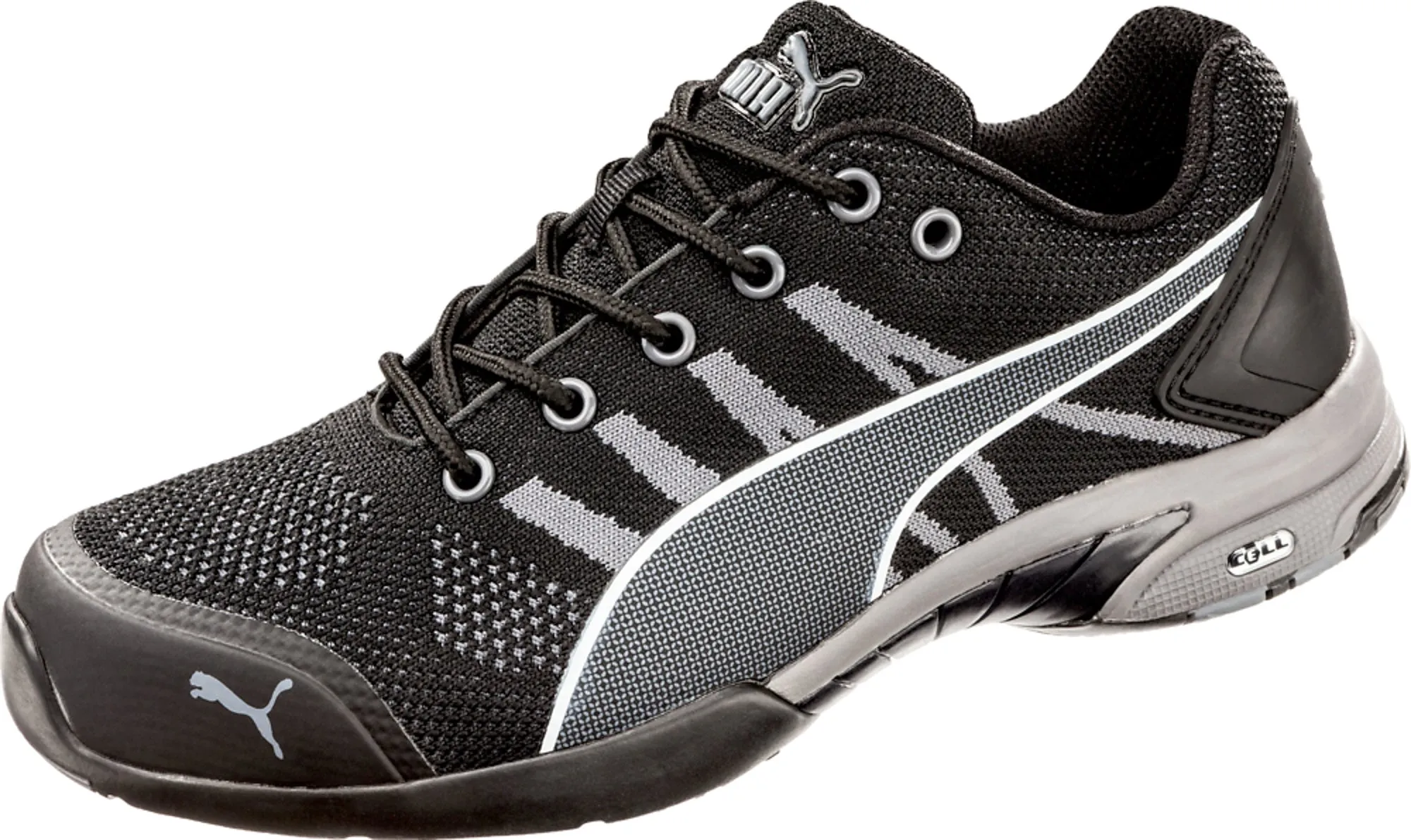 Puma Safety Black Womens Textileelerity Low ST Oxford Work Shoes 8