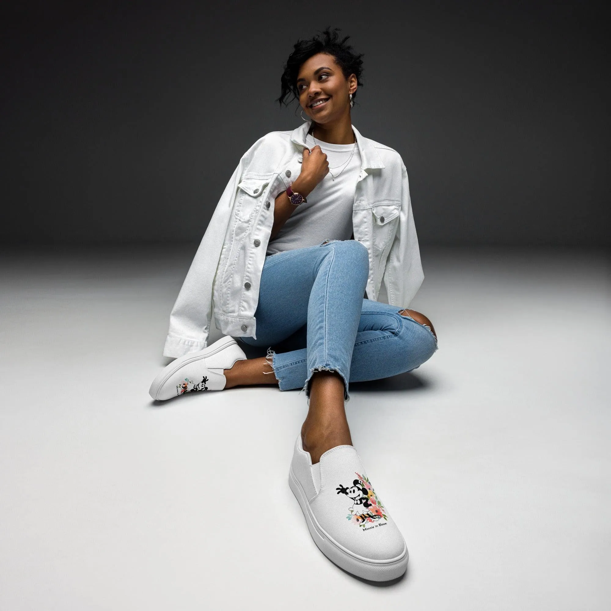 Steamboat Willie - Bloom - Women’s Slip-on Canvas Shoes