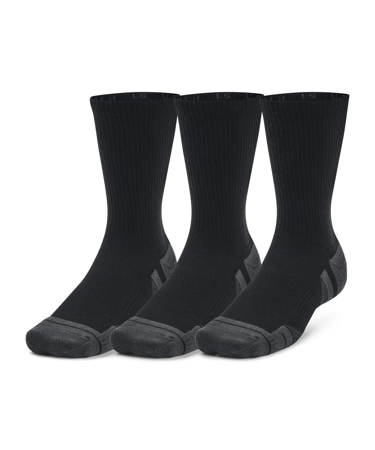 UA Performance tech 3-pack crew socks | White