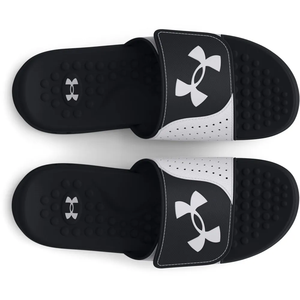 UNDER ARMOUR IGNITE 7 BLACK/WHITE SLIDES