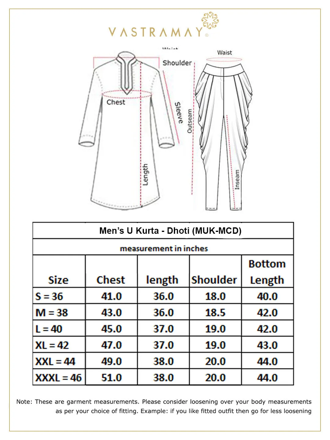Vastramay Men's Cream Silk Kurta Dhoti